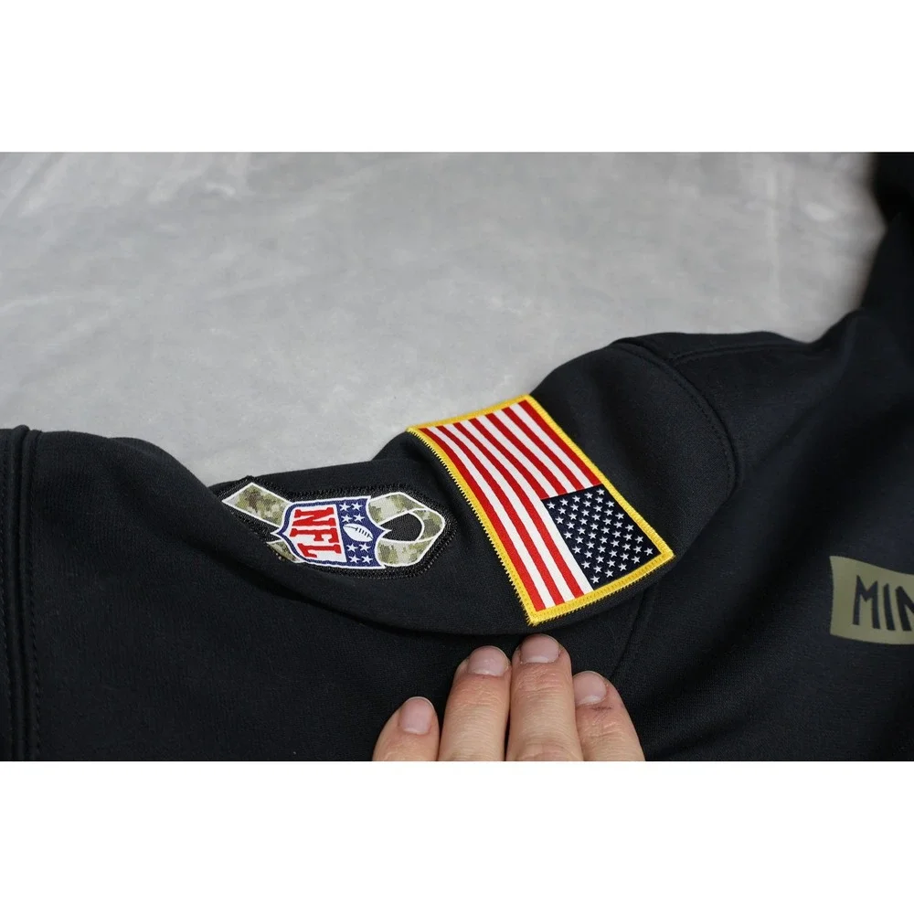 Salute to Service Minnesota Vikings Hoodie Women XL Nike‎ NFL Dri Fit Pullover